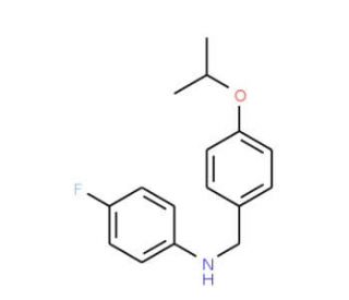 4-Fluoro-N-(4-isopropoxybenzyl)aniline - chemical structure image