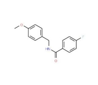 4-Fluoro-N-(4-methoxybenzyl)benzamide (CAS 346725-04-0) - chemical structure image