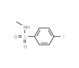 4-Fluoro-N-methylbenzenesulphonamide (CAS 433-14-7) - chemical structure image
