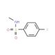 4-Fluoro-N-methylbenzenesulphonamide (CAS 433-14-7) - chemical structure image