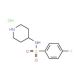 4-fluoro-N-piperidin-4-ylbenzenesulfonamide hydrochloride - chemical structure image
