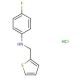 4-fluoro-N-(thiophen-2-ylmethyl)aniline hydrochloride - chemical structure image