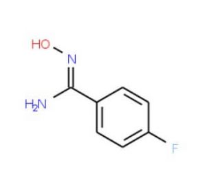 4-Fluoro-N&prime;-hydroxybenzenecarboximidamide (CAS 22179-78-8) - chemical structure image