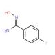 4-Fluoro-N′-hydroxybenzenecarboximidamide (CAS 22179-78-8) - chemical structure image