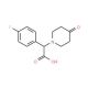(4-Fluoro-phenyl)-(4-oxo-piperidin-1-yl)-acetic acid (CAS 886363-63-9) - chemical structure image