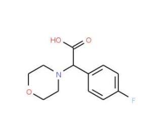 (4-Fluoro-phenyl)-morpholin-4-yl-acetic acid - chemical structure image