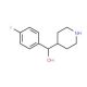 (4-Fluoro-phenyl)-piperidin-4-yl-methanol (CAS 54924-33-3) - chemical structure image