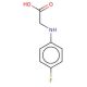 (4-Fluoro-phenylamino)-acetic acid (CAS 351-95-1) - chemical structure image