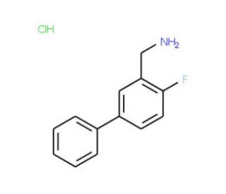 (4-Fluoro[1,1&prime;-biphenyl]-3-yl)methanamine hydrochloride - chemical structure image