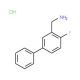 (4-Fluoro[1,1′-biphenyl]-3-yl)methanamine hydrochloride - chemical structure image