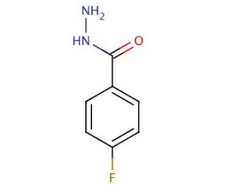 4-Fluorobenzoic hydrazide (CAS 456-06-4) - chemical structure image