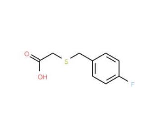 [(4-fluorobenzyl)thio]acetic acid (CAS 65051-24-3) - chemical structure image