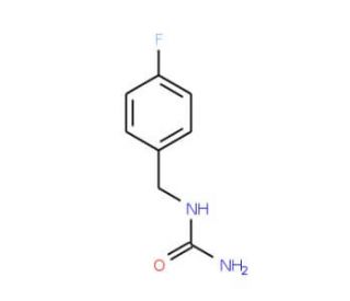 4-Fluorobenzyl urea (CAS 76523-24-5) - chemical structure image
