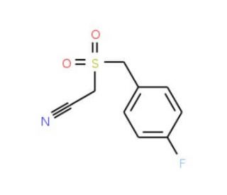 4-Fluorobenzylsulphonylacetonitrile (CAS 175276-84-3) - chemical structure image