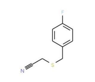 4-Fluorobenzylthioacetonitrile - chemical structure image