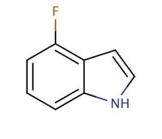 4-Fluoroindole (CAS 387-43-9) - chemical structure image