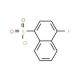 4-Fluoronaphthalene-1-sulphonyl chloride (CAS 316-69-8) - chemical structure image