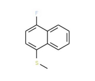 4-Fluoronaphthyl methyl sulfide - chemical structure image