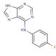 (4-Fluorophenyl)(9H-purin-6-yl)amine (CAS 73663-95-3) - chemical structure image