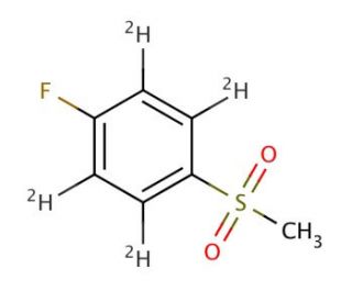 4-Fluorophenyl-methylsulfone-d4 - chemical structure image