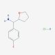 (4-fluorophenyl)(oxolan-2-yl)methanamine hydrochloride - chemical structure image