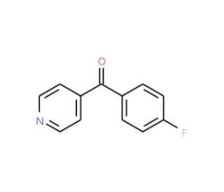 (4-Fluorophenyl)pyridin-4-ylmethanone (CAS 41538-36-7) - chemical structure image