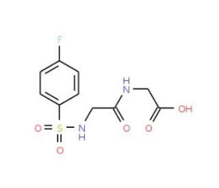 [({[(4-fluorophenyl)sulfonyl]amino}acetyl)amino]acetic acid - chemical structure image