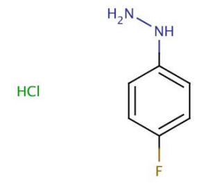 4-Fluorophenylhydrazine hydrochloride (CAS 823-85-8) - chemical structure image