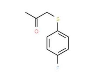 (4-Fluorophenylthio)acetone (CAS 2968-13-0) - chemical structure image