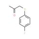 (4-Fluorophenylthio)acetone (CAS 2968-13-0) - chemical structure image