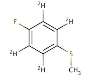 4-Fluorothioanisole-d4 (CAS 1189510-57-3) - chemical structure image