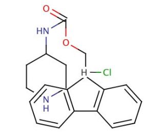 4-(Fmoc-amino)piperidine hydrochloride (CAS 221352-86-9) - chemical structure image