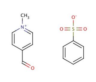 4-Formyl-1-methylpyridinium benzenesulfonate (CAS 82228-89-5) - chemical structure image