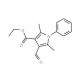 4-Formyl-2,5-dimethyl-1-phenyl-1H-pyrrole-3-carboxylic acid ethyl ester (CAS 175276-52-5) - chemical structure image