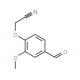 (4-Formyl-2-methoxy-phenoxy)-acetonitrile (CAS 342592-62-5) - chemical structure image