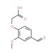 (4-formyl-2-methoxyphenoxy)acetic acid (CAS 1660-19-1) - chemical structure image