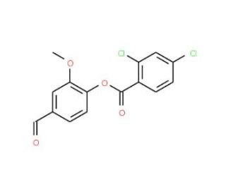 4-Formyl-2-methoxyphenyl 2,4-dichlorobenzoate - chemical structure image