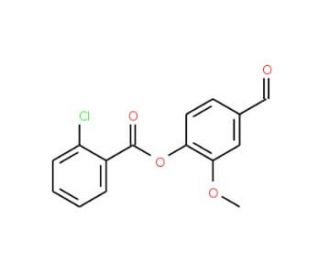 4-Formyl-2-methoxyphenyl 2-chlorobenzoate - chemical structure image