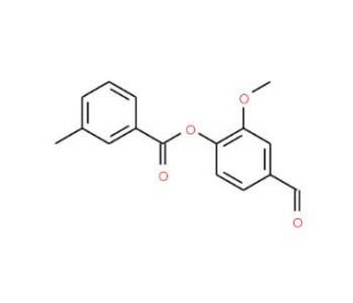 4-Formyl-2-methoxyphenyl 3-methylbenzoate - chemical structure image