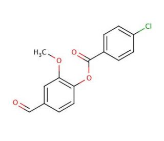 4-Formyl-2-methoxyphenyl 4-chlorobenzoate - chemical structure image