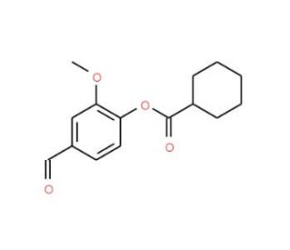 4-Formyl-2-methoxyphenyl cyclohexanecarboxylate - chemical structure image
