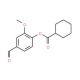 4-Formyl-2-methoxyphenyl cyclohexanecarboxylate - chemical structure image