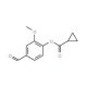 4-Formyl-2-methoxyphenyl cyclopropanecarboxylate (CAS 380336-99-2) - chemical structure image