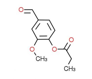 4-Formyl-2-methoxyphenyl propionate - chemical structure image