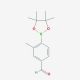 4-Formyl-2-methylphenylboronic acid pinacol ester (CAS 1073354-66-1) - chemical structure image