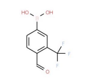 4-Formyl-3-(trifluoromethyl)benzeneboronic acid (CAS 1072944-24-1) - chemical structure image
