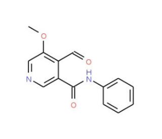 4-Formyl-5-methoxy-N-phenylnicotinamide (CAS 1142191-55-6) - chemical structure image