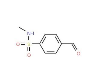 4-formyl-N-methylbenzenesulfonamide (CAS 13092-93-8) - chemical structure image