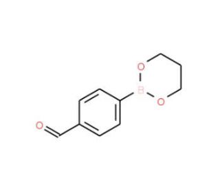 4-Formylbenzeneboronic acid, propane-1,3-diol cyclic ester (CAS 4463-41-6) - chemical structure image