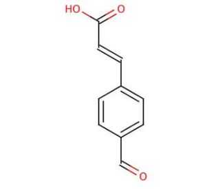 4-Formylcinnamic acid, predominantly trans (CAS 23359-08-2) - chemical structure image